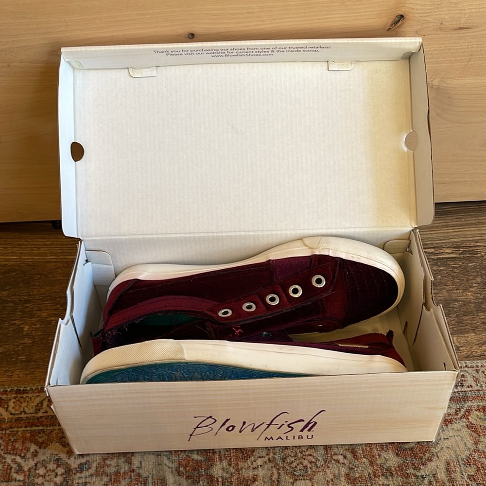 Blowfish Malibu Play Port Velvet size 10 slip on women’s sneakers - Picture 14 of 14